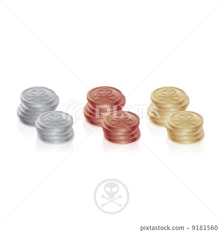 Pirate Coins Two Columns Pirate Coins Two Columns 9181560