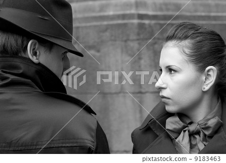 portrait of vintage style couple portrait of vintage style couple 9183463