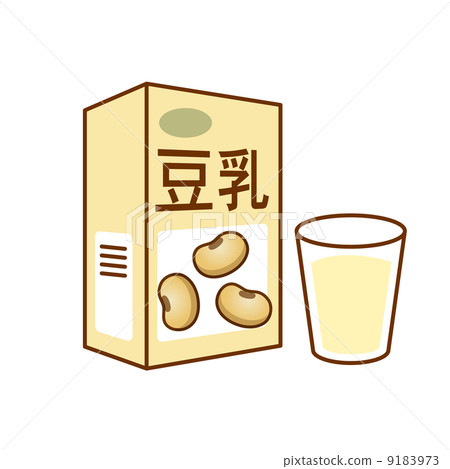 插图素材: 豆奶