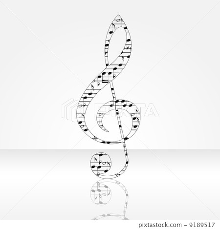 Musical notes staff background. Vector illustration. 9189517
