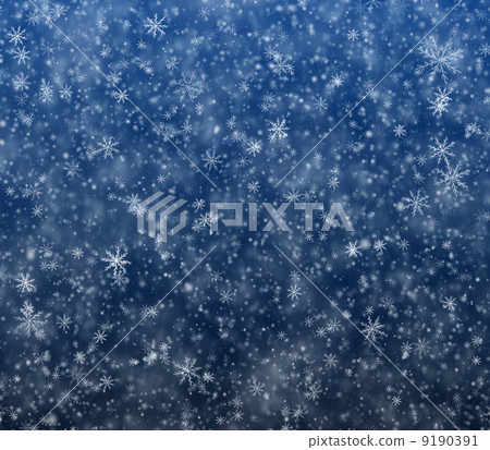 Winter Christmas background, falling snowflakes 9190391