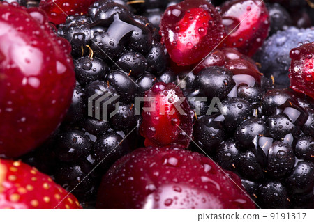 tasty summer fruits on a wooden table tasty summer fruits on a wooden table 9191317