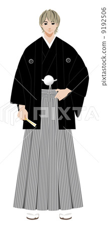 Crested coat hakama hakama - Stock Illustration [9192506] - PIXTA