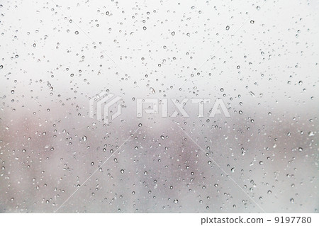 rain drops on window 9197780