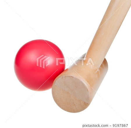 croquet wooden ball and mallet croquet wooden ball and mallet 9197867