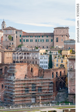 antique ruins of roman forum on Capitoline Hill in Rome 9198068