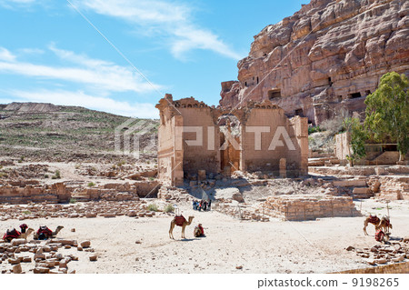 Temple of Dushares and Unfinished Tomb in Petra 9198265