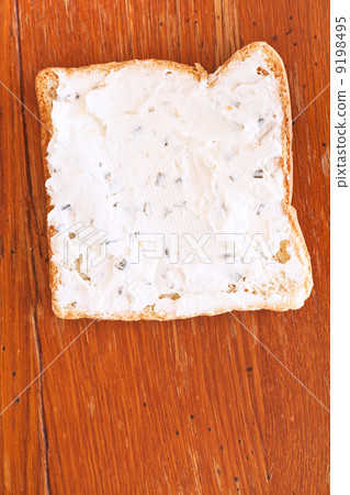 sandwich from toast and soft cheese with herbs sandwich from toast and soft cheese with herbs 9198495