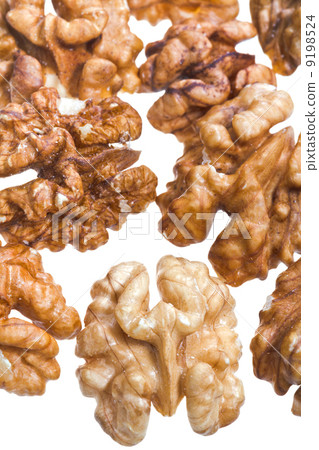 peeled walnut kernels isolated on white background 9198524