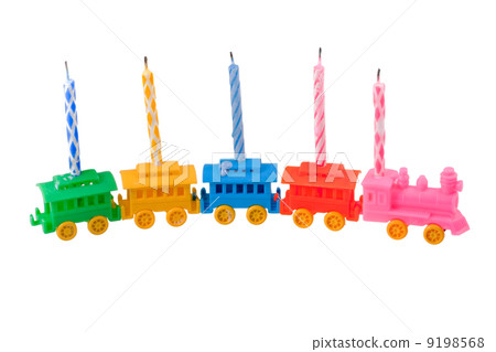 toy train with celebrate candles toy train with celebrate candles 9198568