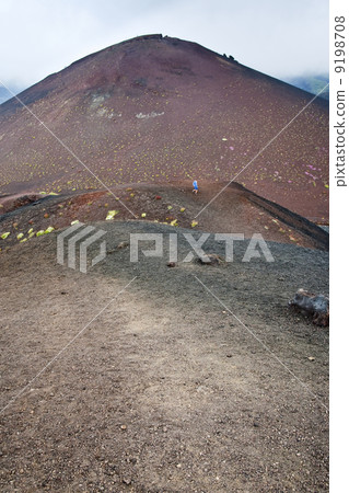 path between Etna craters, Sicily path between Etna craters, Sicily 9198708
