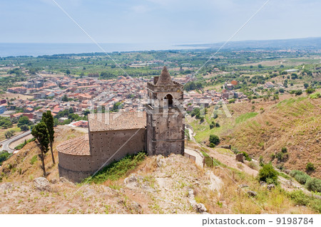 medieval chapel and view on seacoast medieval chapel and view on seacoast 9198784