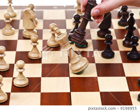 black king throws white king in chess game black king throws white king in chess game 9198955