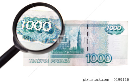 loupe zooms banknote 9199116