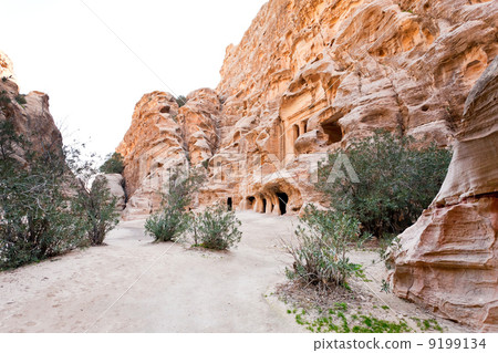 panorama of square in Little Petra panorama of square in Little Petra 9199134