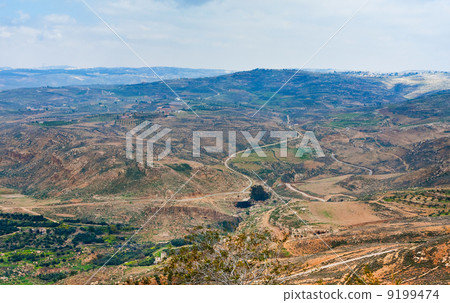 view from Mount Nebo in Jordan view from Mount Nebo in Jordan 9199474
