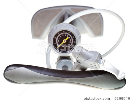 top view of air pump with valve and manometer top view of air pump with valve and manometer 9199949