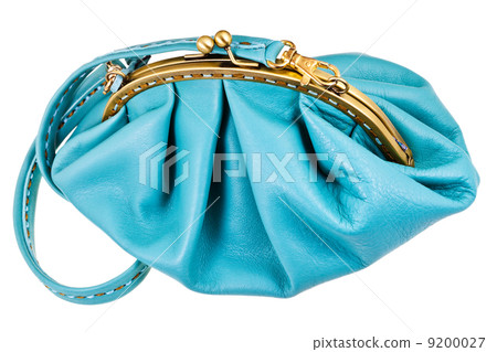 closed blue leather woman handbag 9200027