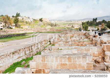 circus hippodrome in Greco-Roman city of Jerash in Jordan 9200050