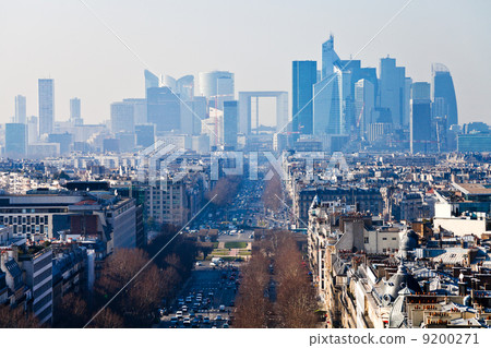 above view of la Defense in Paris 9200271