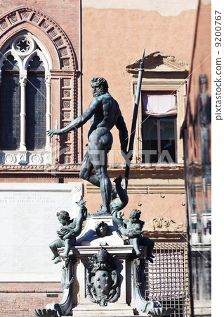 view on Fountain of Neptune in Bologna 9200767