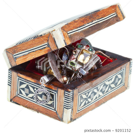 small treasure ancient chest with jewel 9201152