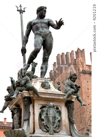 Fountain of Neptune in Bologna, Italy 9201219