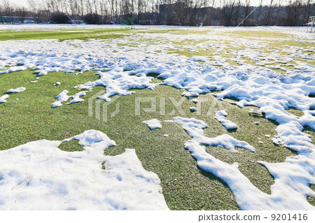 snowy outdoor soccer field snowy outdoor soccer field 9201416