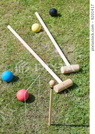 game of croquet on green lawn game of croquet on green lawn 9201417