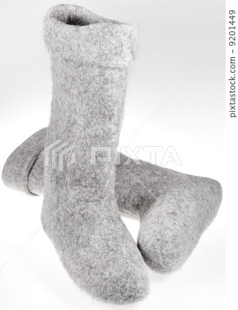 pair of woolen felt boots 9201449
