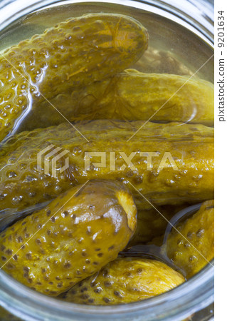 top view on pickled cucumbers 9201634