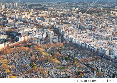 view on Montparnasse Cemeteryr in Paris 9201802