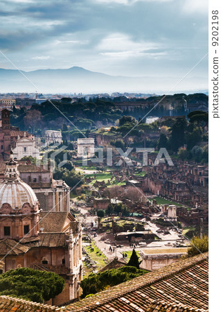 ruins on Capitoline Hill in Rome 9202198