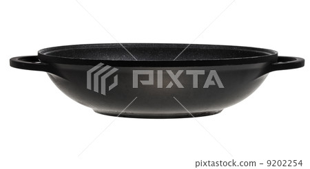 side view of flatter-bottomed wok pan 9202254