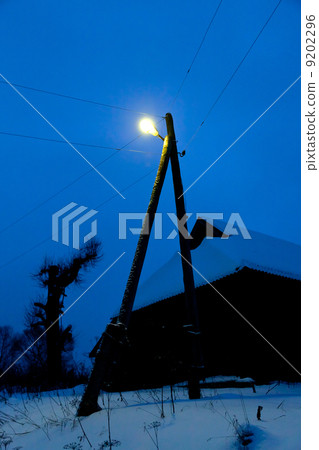 outdoor electric lantern under rural house outdoor electric lantern under rural house 9202296