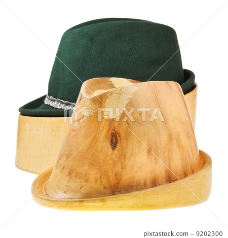 linden wooden hat block and tyrolean felt hat linden wooden hat block and tyrolean felt hat 9202300