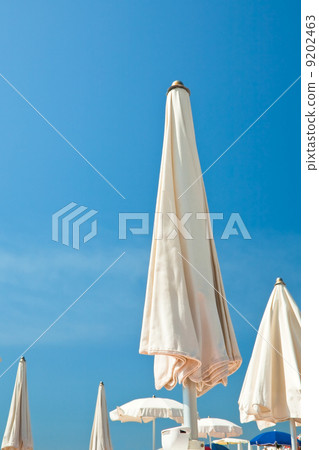 parasols and blue sky 9202463