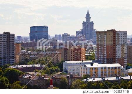 residential area and high-rise building in Moscow residential area and high-rise building in Moscow 9202746