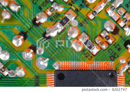 microchip circuit board macro shot microchip circuit board macro shot 9202747