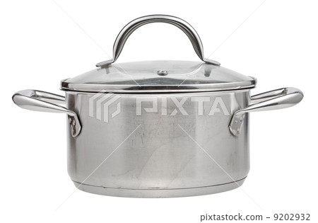 small stainless steel saucepan covered glass lid 9202932