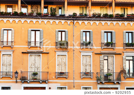 facade of medieval house in Padua Italy 9202935