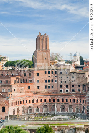 antique ruins of roman forum on Capitoline Hill in Rome 9203229