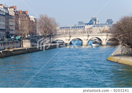 panorama with Pont Neuf in Paris panorama with Pont Neuf in Paris 9203241