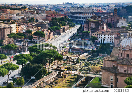 Via dei Fori Imperiali to Coliseum, Rome 9203583