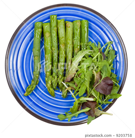 boiled green asparagus 9203758