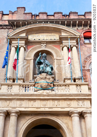 bronze statue in palazzo d'accursio in Bologna 9203837