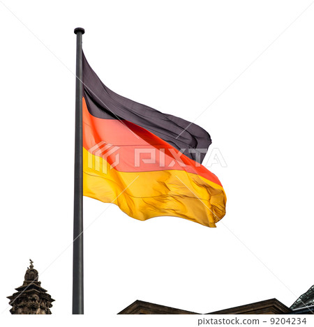 State Flag of Germany over Reichstag 9204234