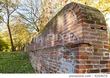 medieval wall of the ex papal fortress in Ferrara medieval wall of the ex papal fortress in Ferrara 9204678