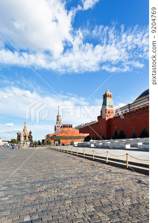 view of lenin mausoleum and kremlin wall view of lenin mausoleum and kremlin wall 9204769