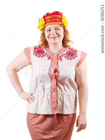 f woman in Russian folk clothes f woman in Russian folk clothes 9206251